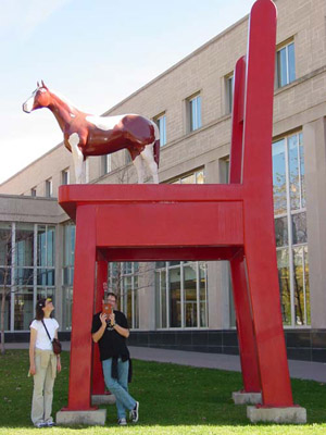 Horse Atop an Enormous Chair by LeighAnne McConnaughey